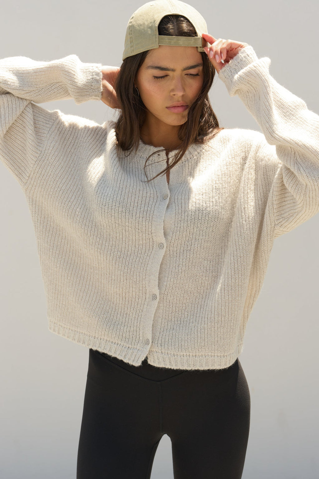 Button Front Knit Cardigan