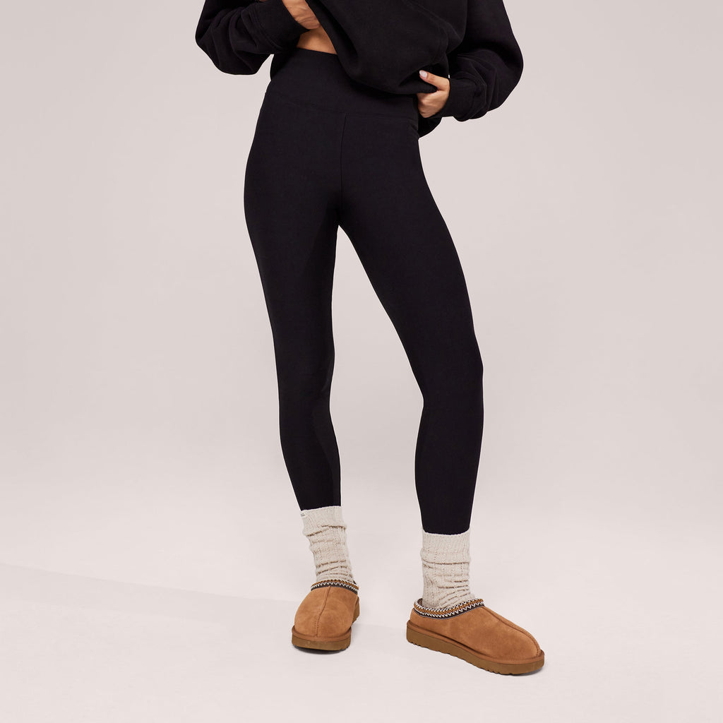 Winter Everyday Fleece-Lined Leggings - Black
