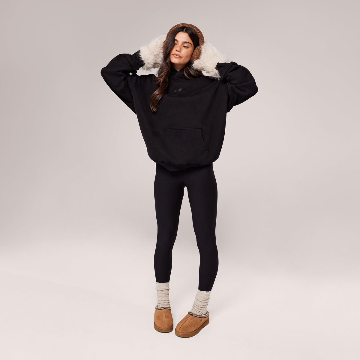 Winter Everyday Fleece-Lined Leggings - Black